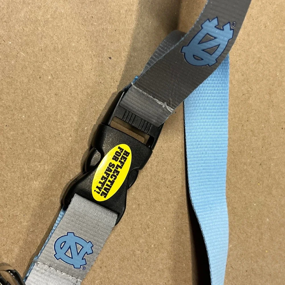 UNC Tar Heels Lanyard Reflective Gray Blue Aminco CCP-LN-458-05 NEW